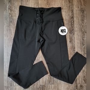 R2 - Black Legging Tie Waist